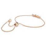 Mesmera bracelet Mixed cuts, White, 18K rose gold finish